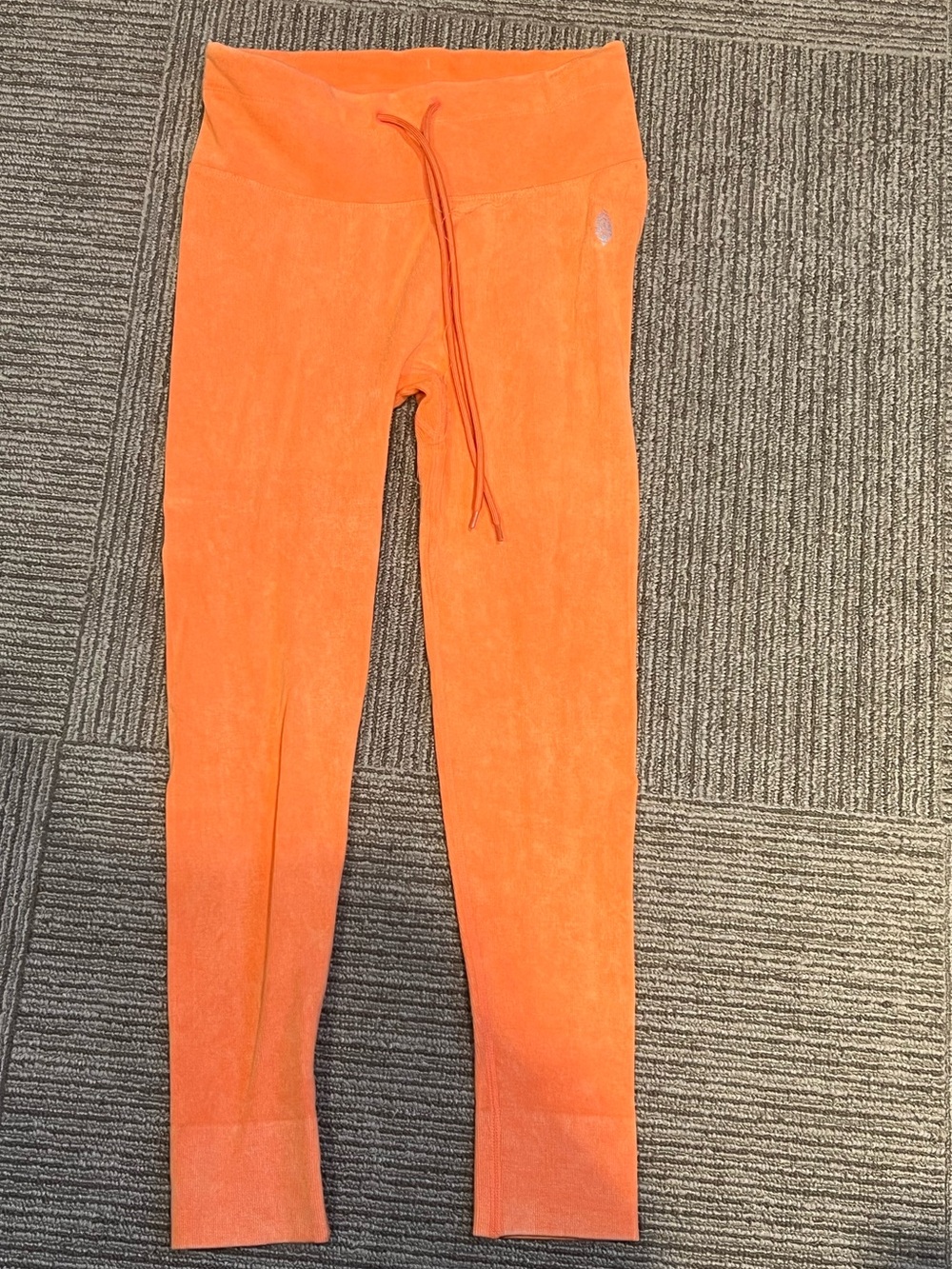 Orange Ribbed pants - Picture 1 of 2